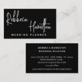 トレンディークラスエレガントシンプルウェディングプランナー 名刺 (正面/裏面)