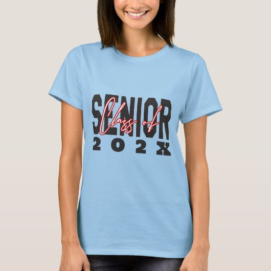 トレンディークラス2025年高等学校ロゴブルー Tシャツ (正面)