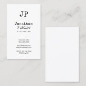 トレンディークリエイティブクラシックデザインプレ頭が切れるインレトロ 名刺 (正面/裏面)