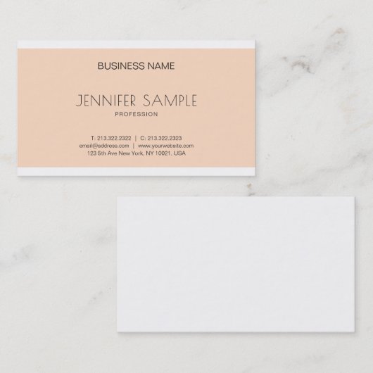 トレンディークリエイティブグラお洒落フィックデザインラグジュアリモダンー 名刺 (正面/裏面)