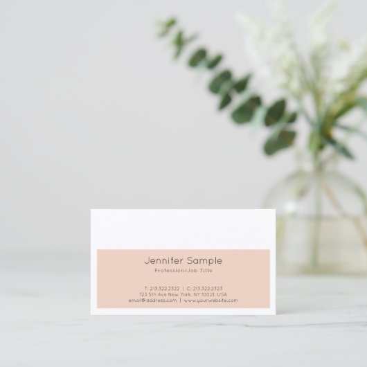 トレンディークリエイティブデザインプモダンラお洒落インラグジュアリー 名刺 (スタンド正面)