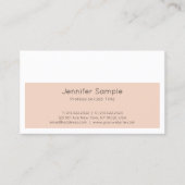 トレンディークリエイティブデザインプモダンラお洒落インラグジュアリー 名刺 (正面)