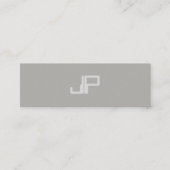 トレンディークリエイティブデザインモノグラムミニマリストプレーン スキニー名刺 (正面)