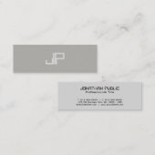 トレンディークリエイティブデザインモノグラムミニマリストプレーン スキニー名刺 (正面/裏面)