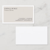 トレンディークリエイティブプレーンモダンミニマルデザイン 名刺 (正面/裏面)