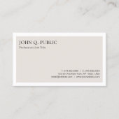 トレンディークリエイティブプレーンモダンミニマルデザイン 名刺 (正面)