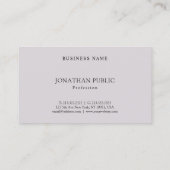 トレンディークリエイティブミニマルモダンテンプレート 名刺 (裏面)