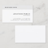 トレンディークリエイティブモダンエレガントシンプルテンプレート 名刺 (正面/裏面)