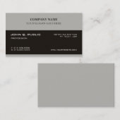 トレンディークリエイティブモダンプロフェッショナルデザインクリーン 名刺 (正面/裏面)