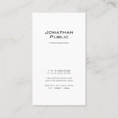 トレンディークリエイティブモノグラムお洒落ラグジュアリーデザイン 名刺 (裏面)