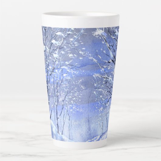 トレンディークリスマスウィンターウッズラテマグ カフェラテマグ (正面)