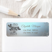 トレンディークリスマススノーフレーク、シルバークリスマスベル ラベル (インサイチュ)