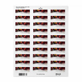 トレンディークリスマススノーフレーク ラベル (フルシート)