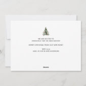 トレンディークリスマスツリーの休日の移動発表 シーズンカード (裏面)