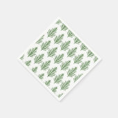 トレンディークリスマスツリー冬のパターン スタンダードカクテルナプキン (角)