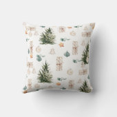 トレンディークリスマスパターン |水彩 クッション (裏面)