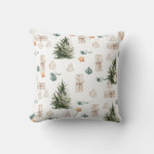 トレンディークリスマスパターン |水彩 クッション (正面)