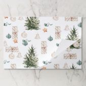 トレンディークリスマスパターン |水彩 ペーパーパッド (折り畳み)