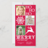 トレンディークリスマスフォトカード シーズンカード (正面)