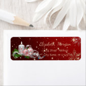 トレンディークリスマスボール、クリスマスキャンドル ラベル (インサイチュ)