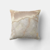 トレンディークリーム大理石のテクスチャ金ゴールドTouch クッション (裏面)