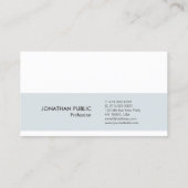 トレンディークリーンエレガントアポイントメントリマインダープレーン 予約カード (裏面)