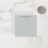 トレンディークリーンシンプルグレー・コンサルタント・ビジネス ノートカード (正面/裏面インサイチュ)