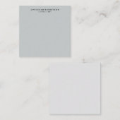 トレンディークリーンシンプルグレー・コンサルタント・ビジネス ノートカード (正面/裏面)