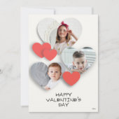 トレンディークールハート写真コラージグリーティングカード シーズンカード (正面)