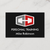 トレンディークールパーソナルトレーナーフィットネス 名刺 (正面)
