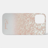 トレンディークールピンクスパークリケースメイトiPhoneケース Case-Mate iPhoneケース (裏面 (横))