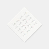 トレンディークールマルティーニグラス スタンダードカクテルナプキン (角)