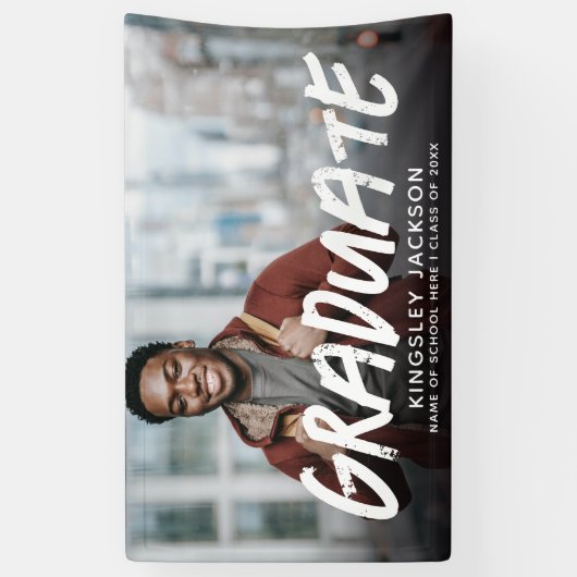 トレンディークールモダン大学院写真 横断幕 (縦)