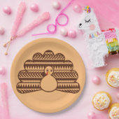 トレンディークール感謝の休日トルコ感謝祭 ペーパープレート (パーティー)