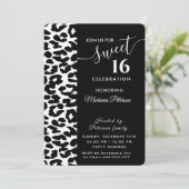 トレンディークール白黒レオパード甘い16 招待状 (スタンド正面)