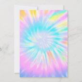 トレンディークール絞り染めカラフルスウィート16 招待状 (裏面)