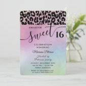 トレンディークール魅力的なヒョウ甘い16招待状 招待状 (スタンド正面)