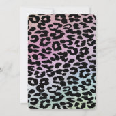 トレンディークール魅力的なヒョウ甘い16招待状 招待状 (裏面)