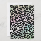 トレンディークール魅力的なヒョウ甘い16招待状 招待状 (裏面)