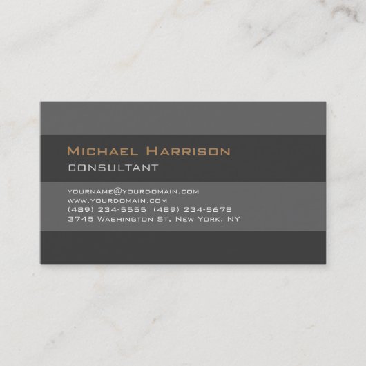 トレンディーグスタイリッシュレイプロフェッショナルコンサルタント 名刺 (正面)