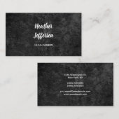 トレンディーグスタイリッシュレイ手書きプロフェッショナルプレーン 名刺 (正面/裏面)