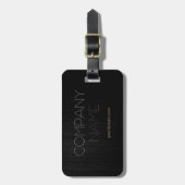 トレンディーグスタイリッシュレーウッド会社名 ラゲッジタグ (正面縦)