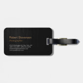 トレンディーグスタイリッシュレーウッド会社名 ラゲッジタグ (裏面横)