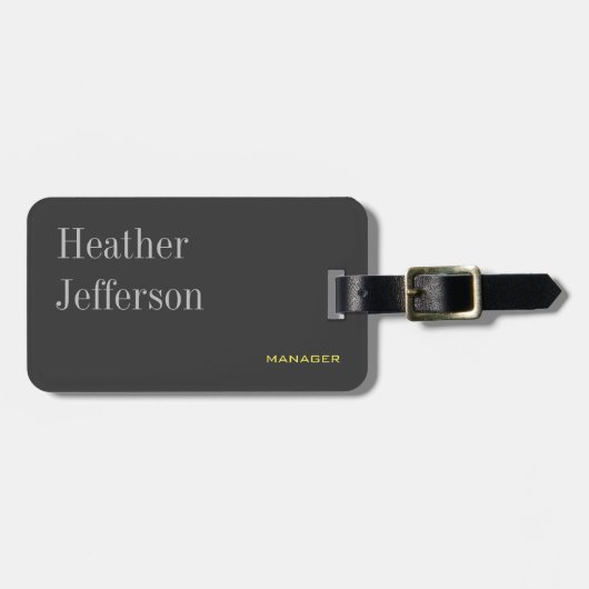 トレンディーグスタイリッシュレークラシカルミニマル平野 ラゲッジタグ (正面横)