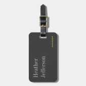 トレンディーグスタイリッシュレークラシカルミニマル平野 ラゲッジタグ (正面縦)