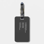 トレンディーグスタイリッシュレークラシカルミニマル平野 ラゲッジタグ (裏面縦)