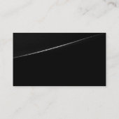 トレンディーグスタイリッシュレーブラックウェーブ名刺 名刺 (裏面)