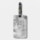 トレンディーグスタイリッシュレーミニマリストプレインウォルデザイン ラゲッジタグ (裏面縦)
