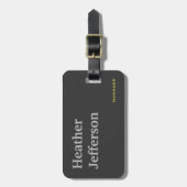 トレンディーグスタイリッシュレーモダンミニマル平野 ラゲッジタグ (正面縦)
