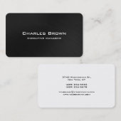 トレンディーグモダンレーエレガントホワイトマネージャ 名刺 (正面/裏面)